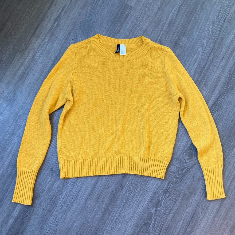 H&M yellow sweater- size small